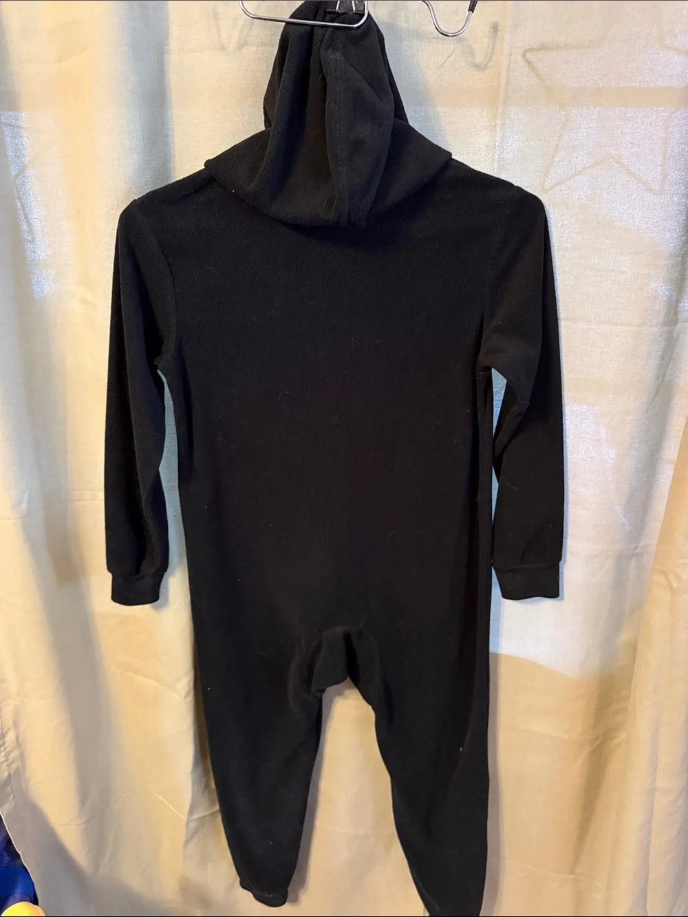 Black Glow In The Dark Skeleton Kids Hooded Zip Pajamas
